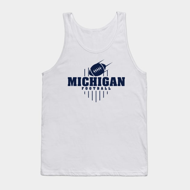 Michigan Football Tank Top by Toogoo